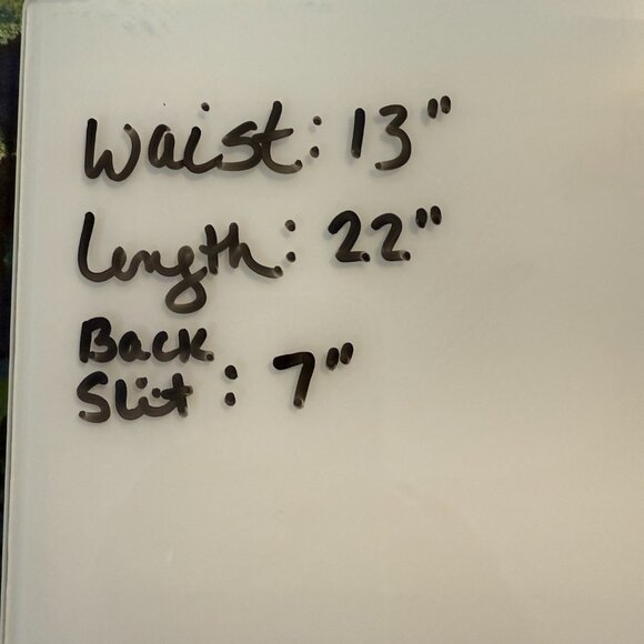 Loft Pencil Skirt w Lining w Green Rose and Navy Background Women's 0 - Picture 5 of 5